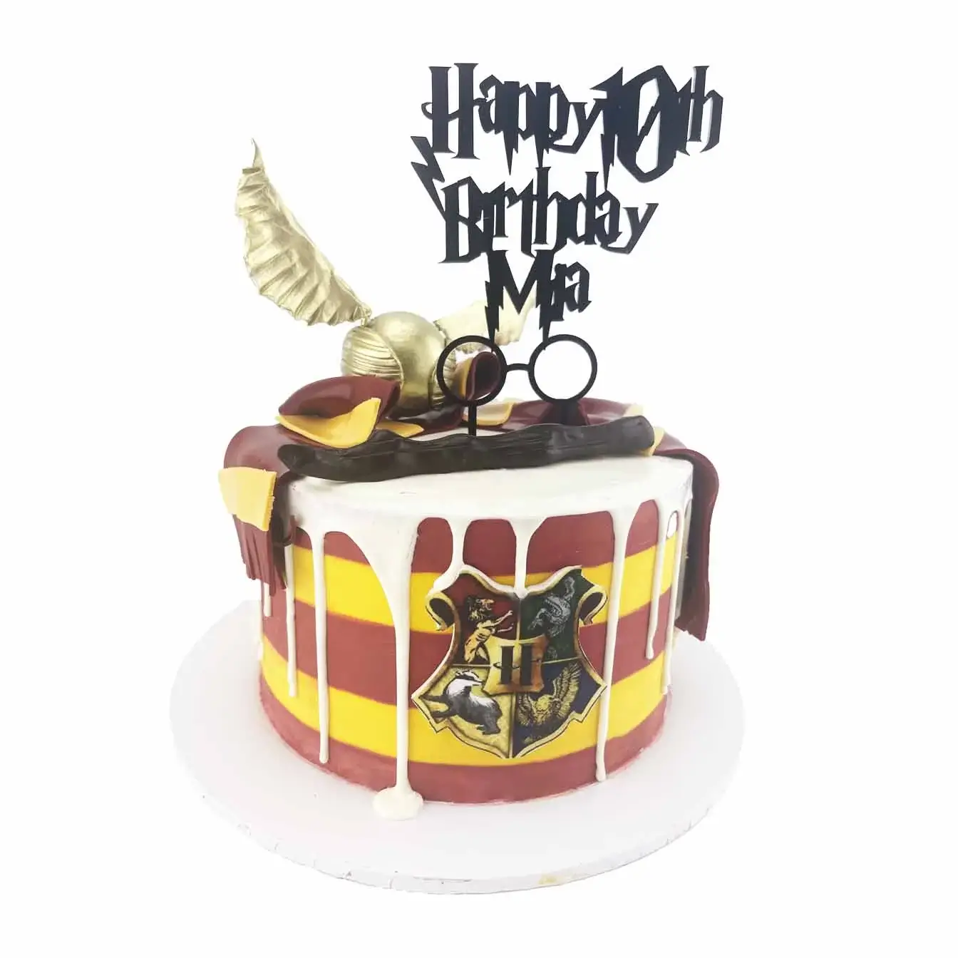 Harry Potter themed cake topper / Personalised Harry Potter themed cake  topper package / Name & Age Harry Potter themed cake topper package