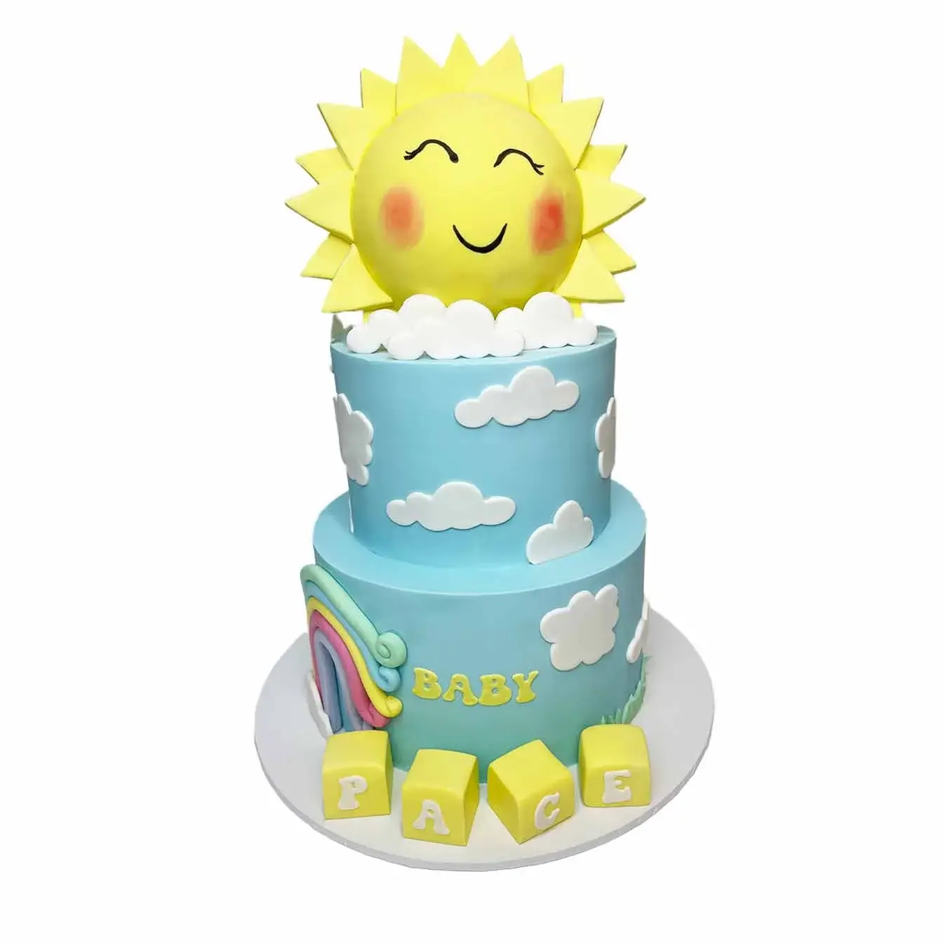 Sunshine baby sale shower cake