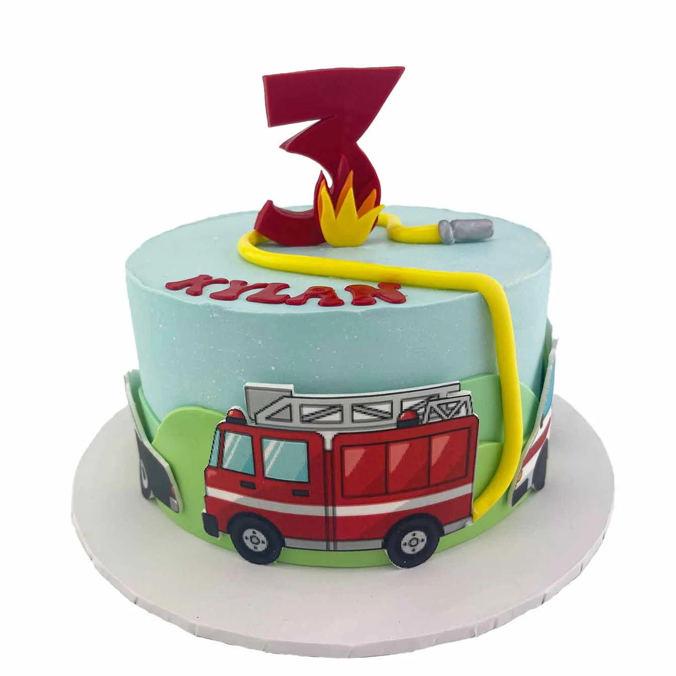 Fireman Happy Birthday Cake Topper Fire Truck Vietnam | Ubuy